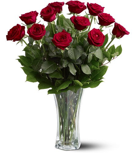 Rosas Rojas De Tallo Largo