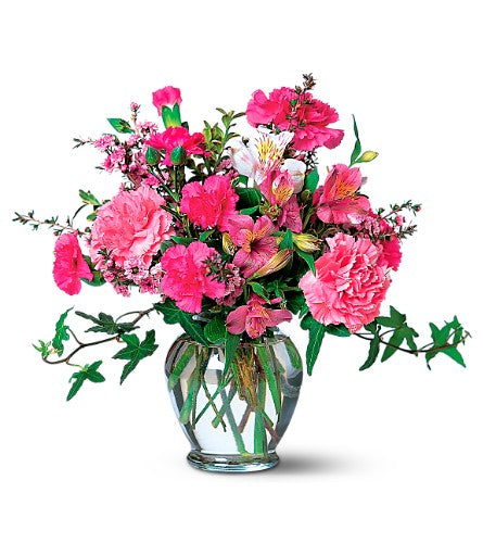 Claveles y Alstroemeria