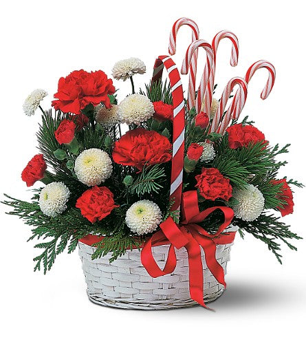 A Candy Cane Basket