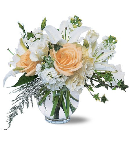White Roses & Lilies Valentines Day