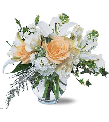 Rosas Blancas y Lirios Día de la Madre