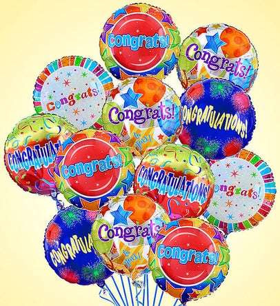 Globos De Felicitaciones - Ramo De 12 Globos