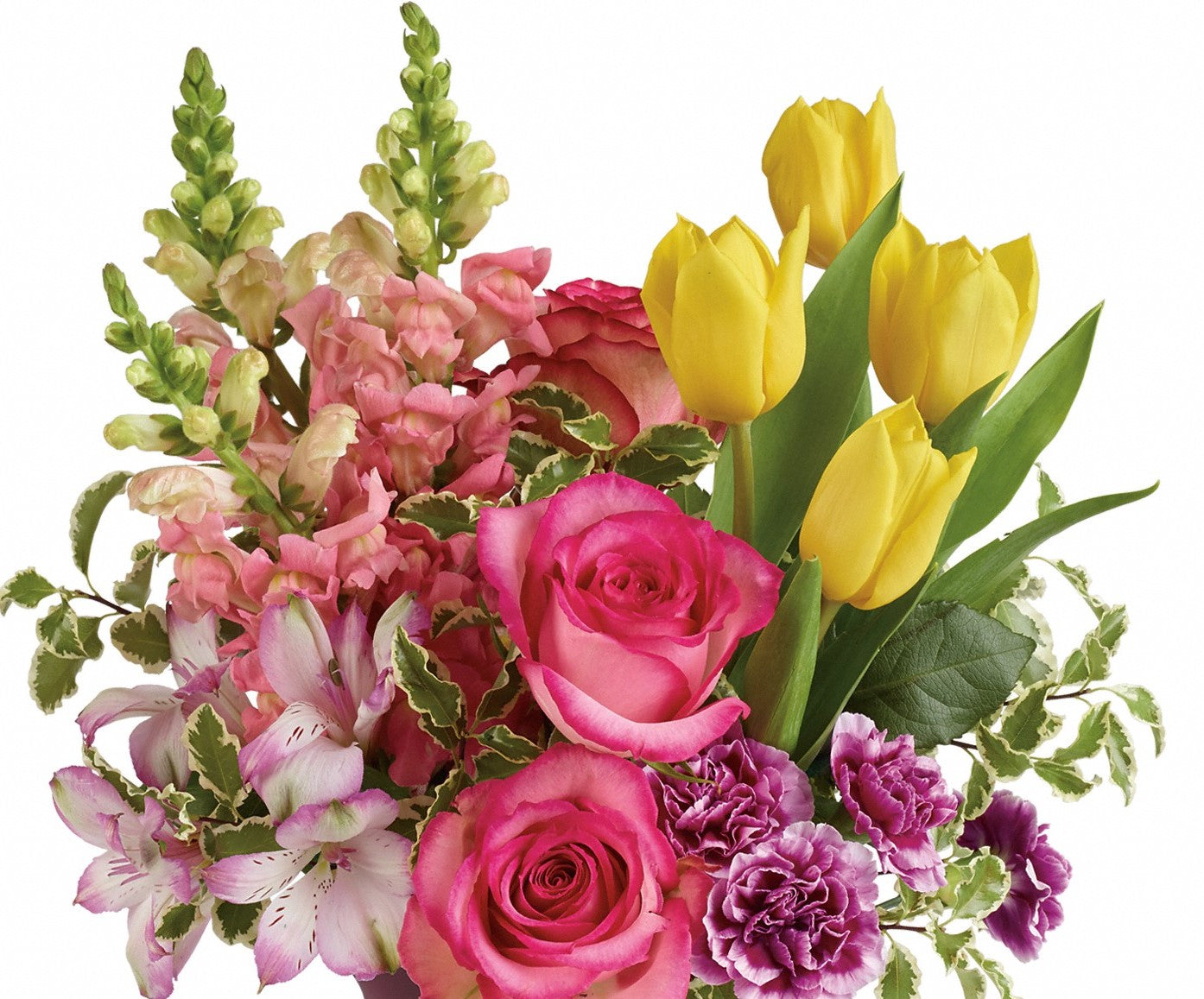 Mezcla de primavera de Pascua con rosas: creada por nuestro diseñador
